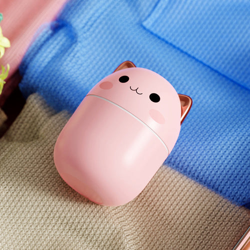 Bedroom & Car Air Purifier With Led Cool Mist Spray