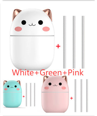 Bedroom & Car Air Purifier With Led Cool Mist Spray