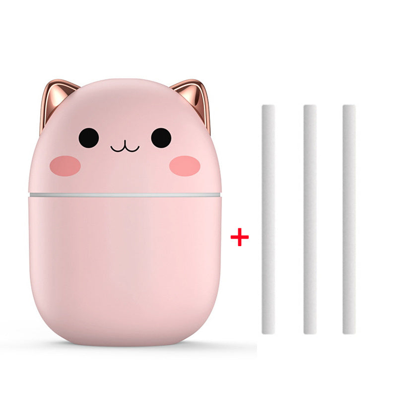 Bedroom & Car Air Purifier With Led Cool Mist Spray